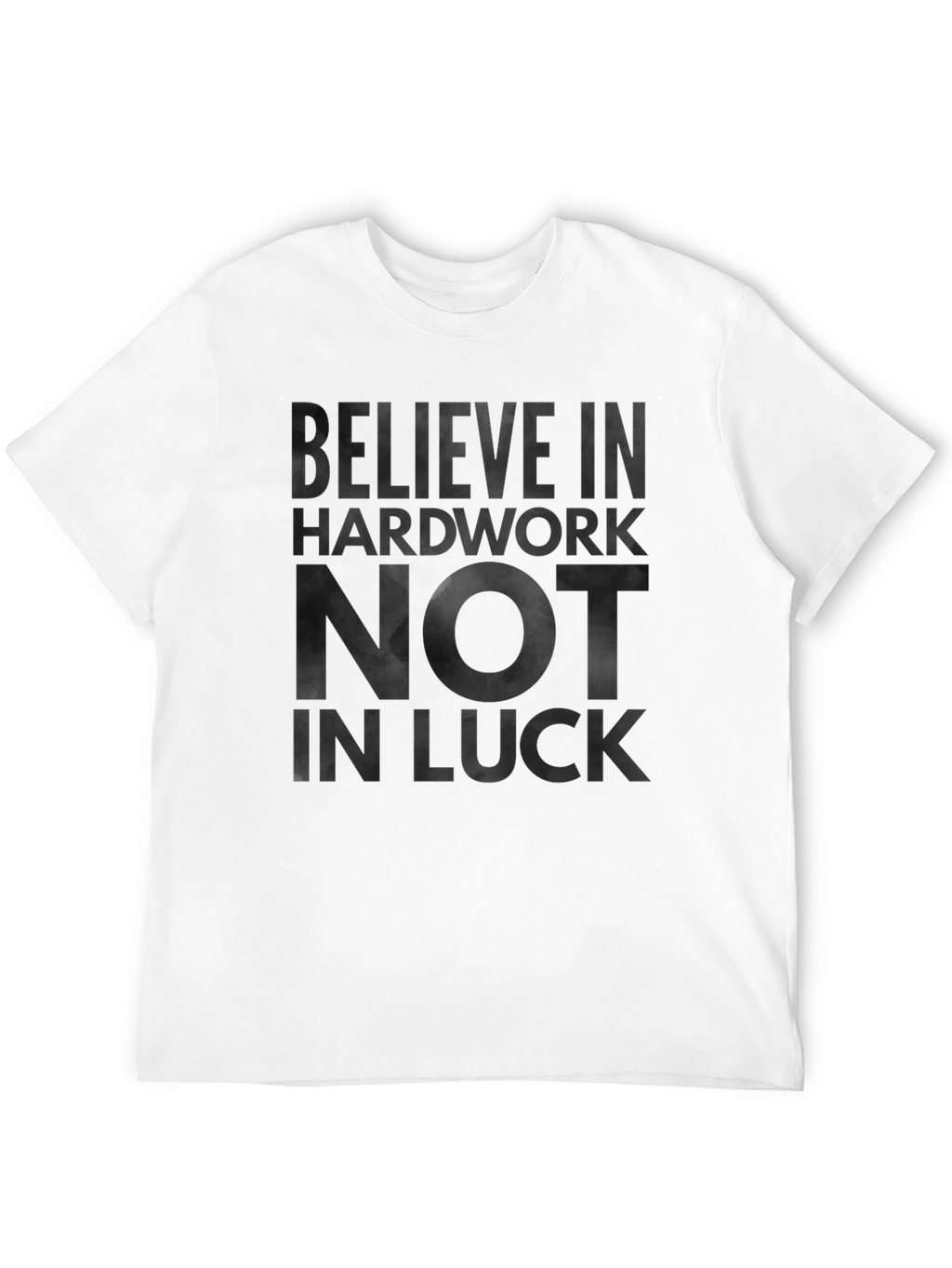 Believe in Hardwork Graphic Tee - Black