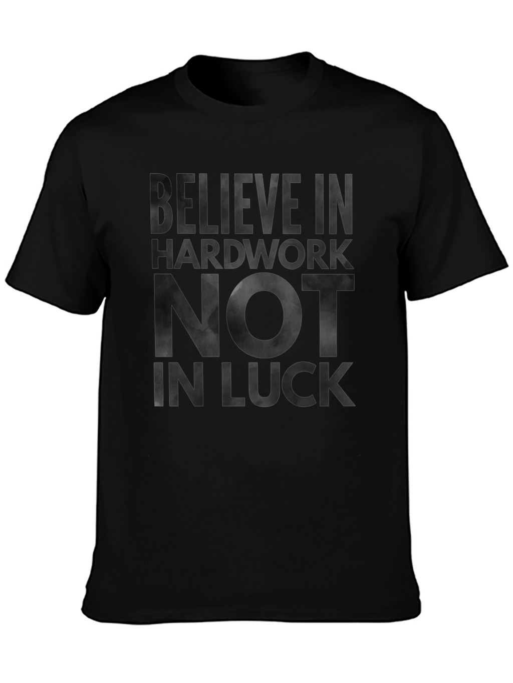 Believe in Hardwork Graphic Tee - Black