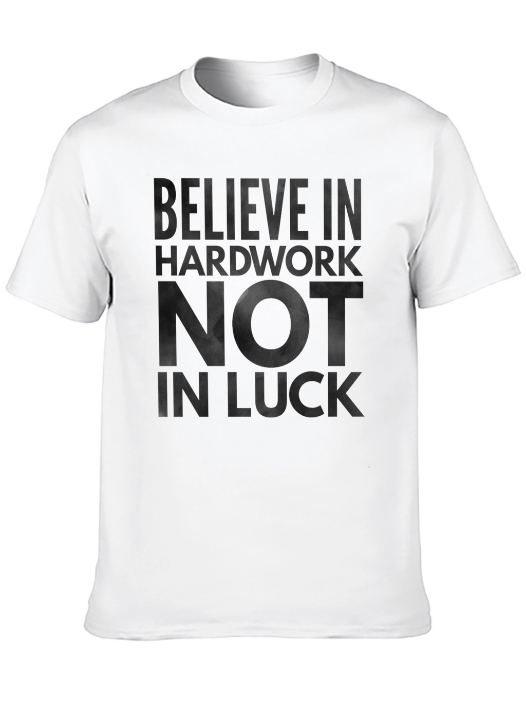 Believe in Hardwork Graphic Tee - Black