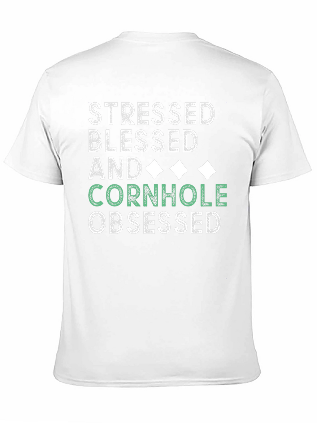 Stressed Blessed Cornhole Obsessed Tee