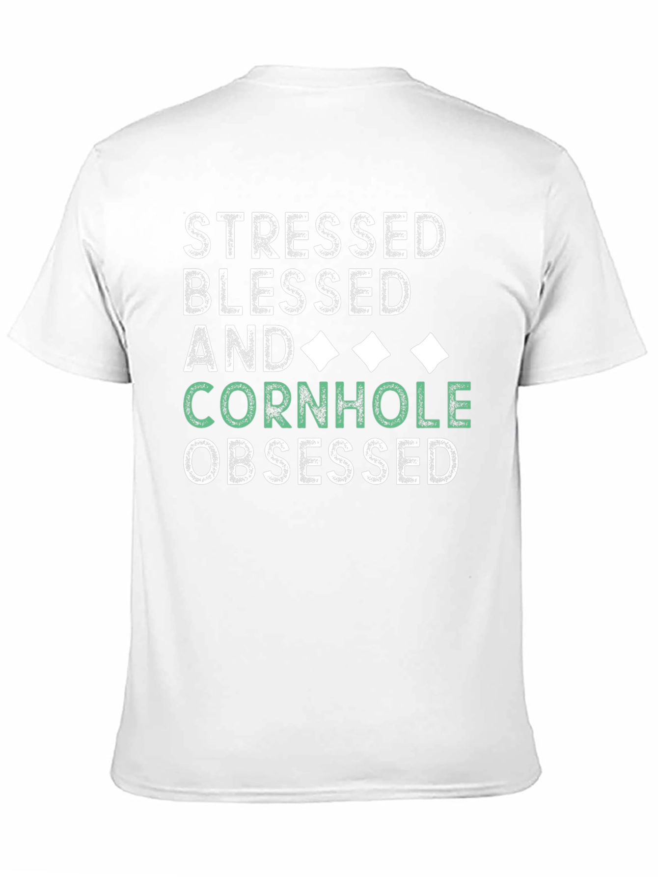 Stressed Blessed Cornhole Obsessed Tee