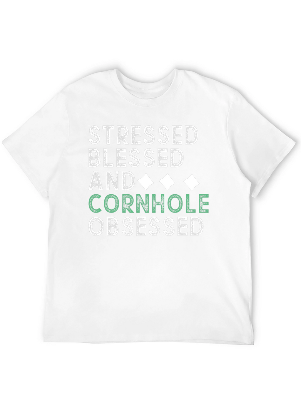 Stressed Blessed Cornhole Obsessed Tee