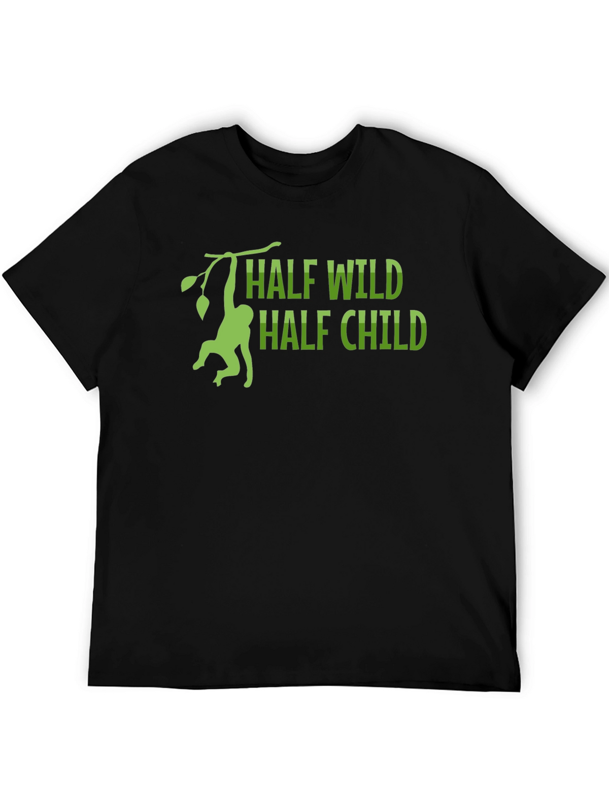 Half Wild Half Child T-Shirt - Monkey Design