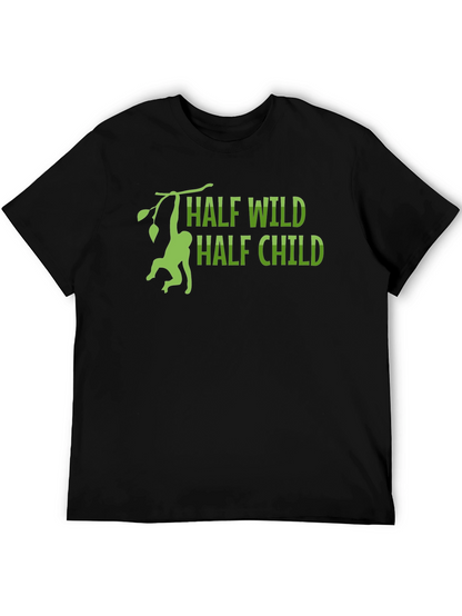 Half Wild Half Child T-Shirt - Monkey Design