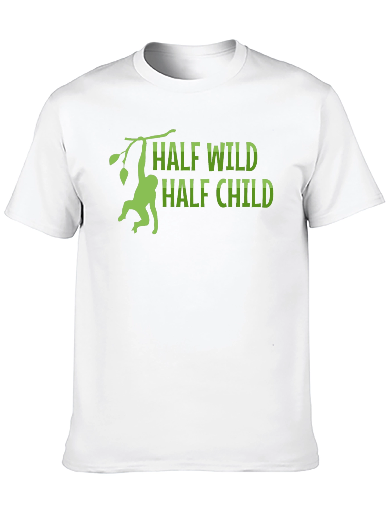 Half Wild Half Child T-Shirt - Monkey Design