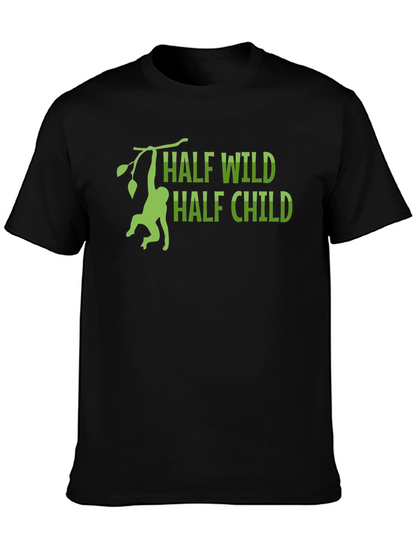 Half Wild Half Child T-Shirt - Monkey Design