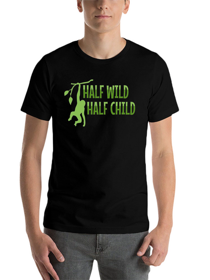 Half Wild Half Child T-Shirt - Monkey Design