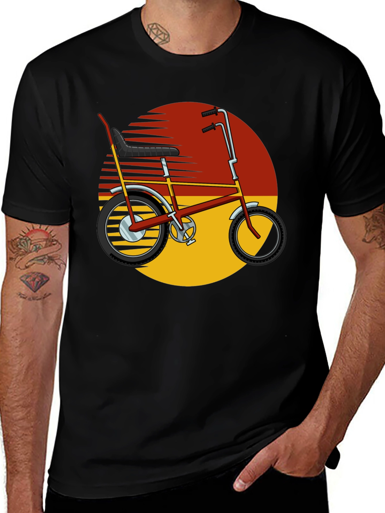 Retro Bike Graphic T-Shirt - Vintage Style