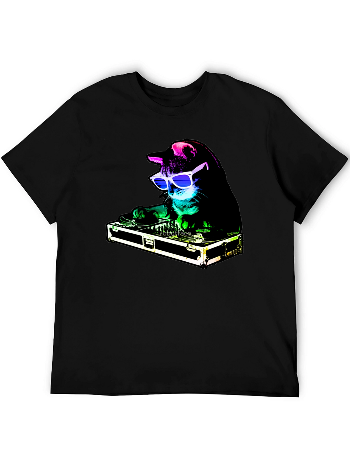 DJ Cat Graphic Tee - Party Animal T-Shirt