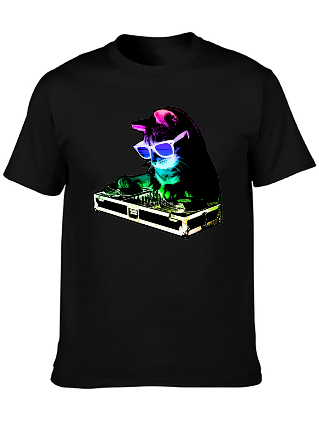 DJ Cat Graphic Tee - Party Animal T-Shirt