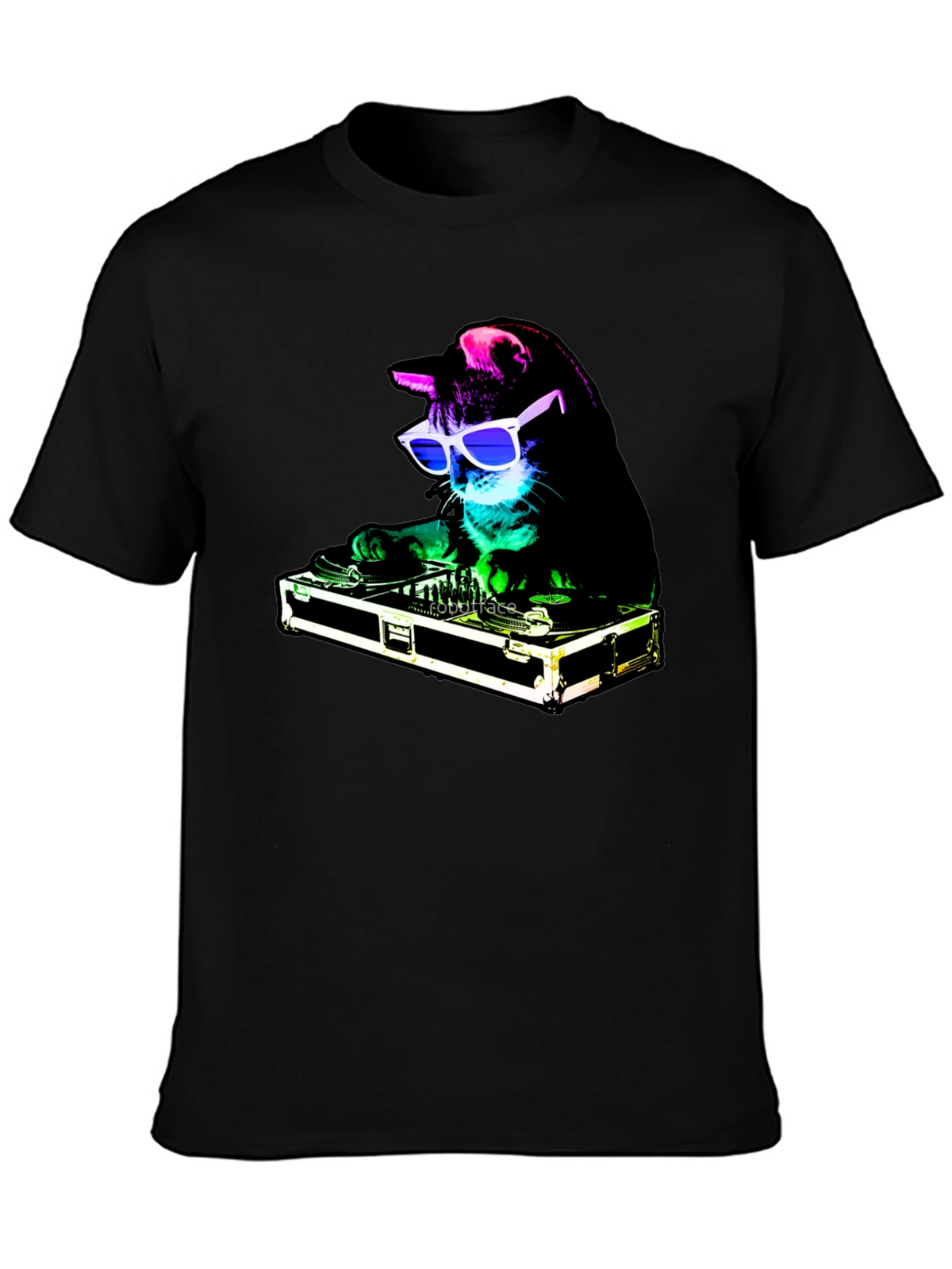 DJ Cat Graphic Tee - Party Animal T-Shirt