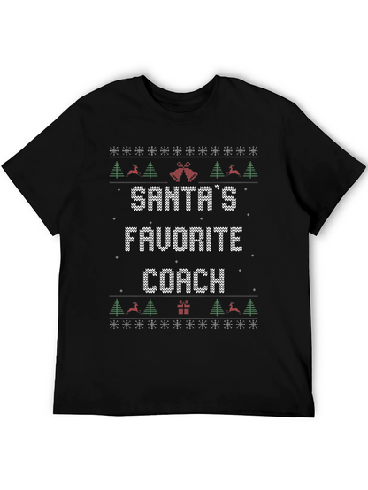 Santas Favorite Coach Ugly Christmas Sweater T-Shirt