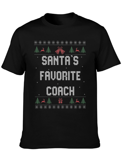 Santas Favorite Coach Ugly Christmas Sweater T-Shirt