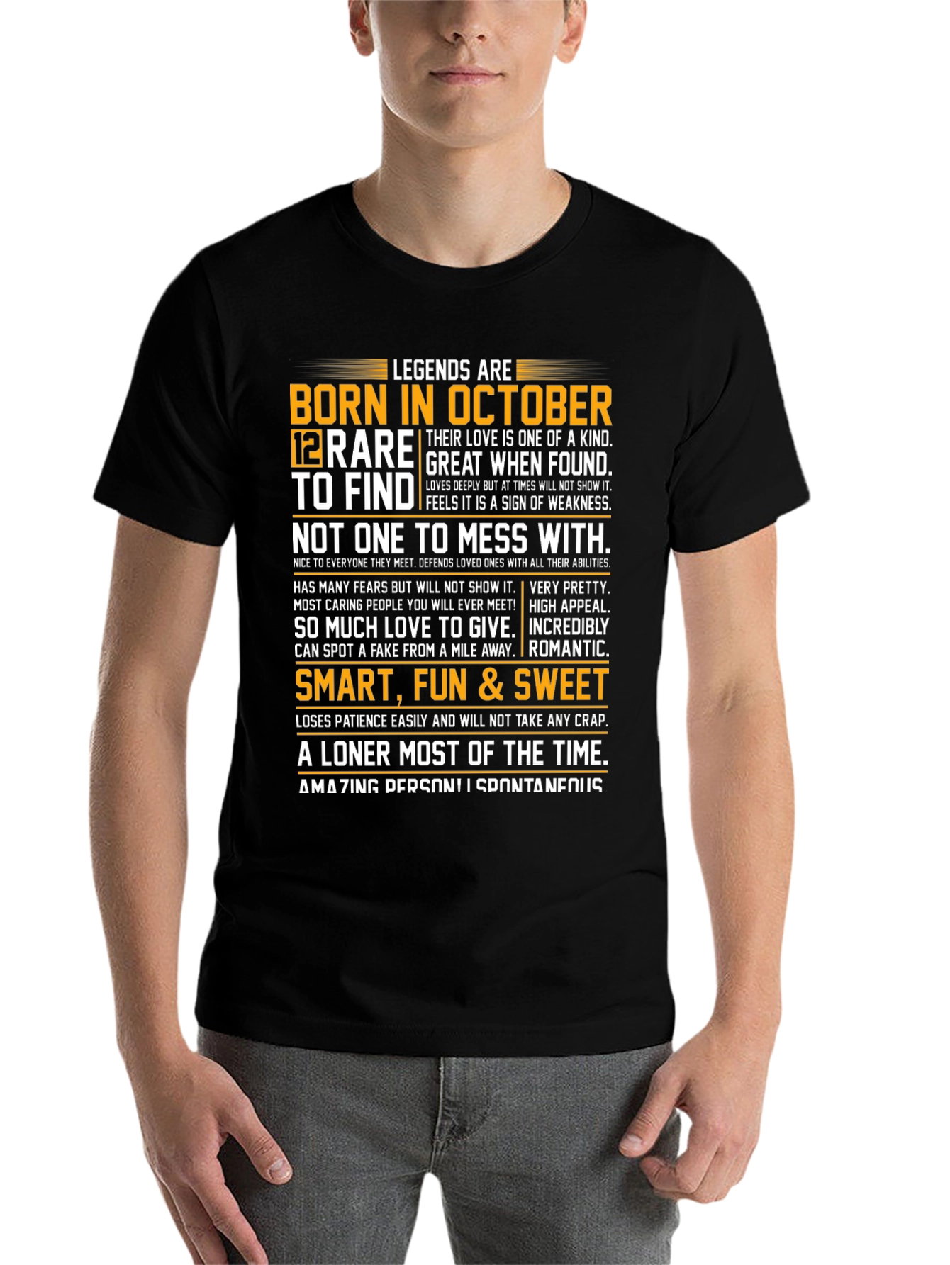 Legends Born in October Graphic Tee - Rare & Great!