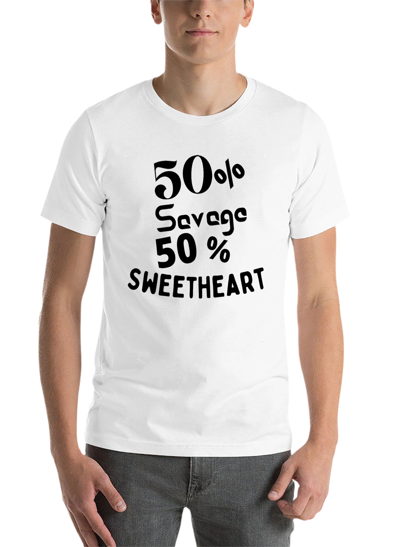 50% Savage 50% Sweetheart Graphic Tee