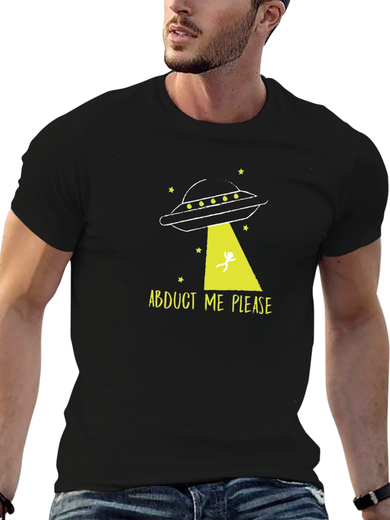 Abduct Me Please UFO Graphic Tee