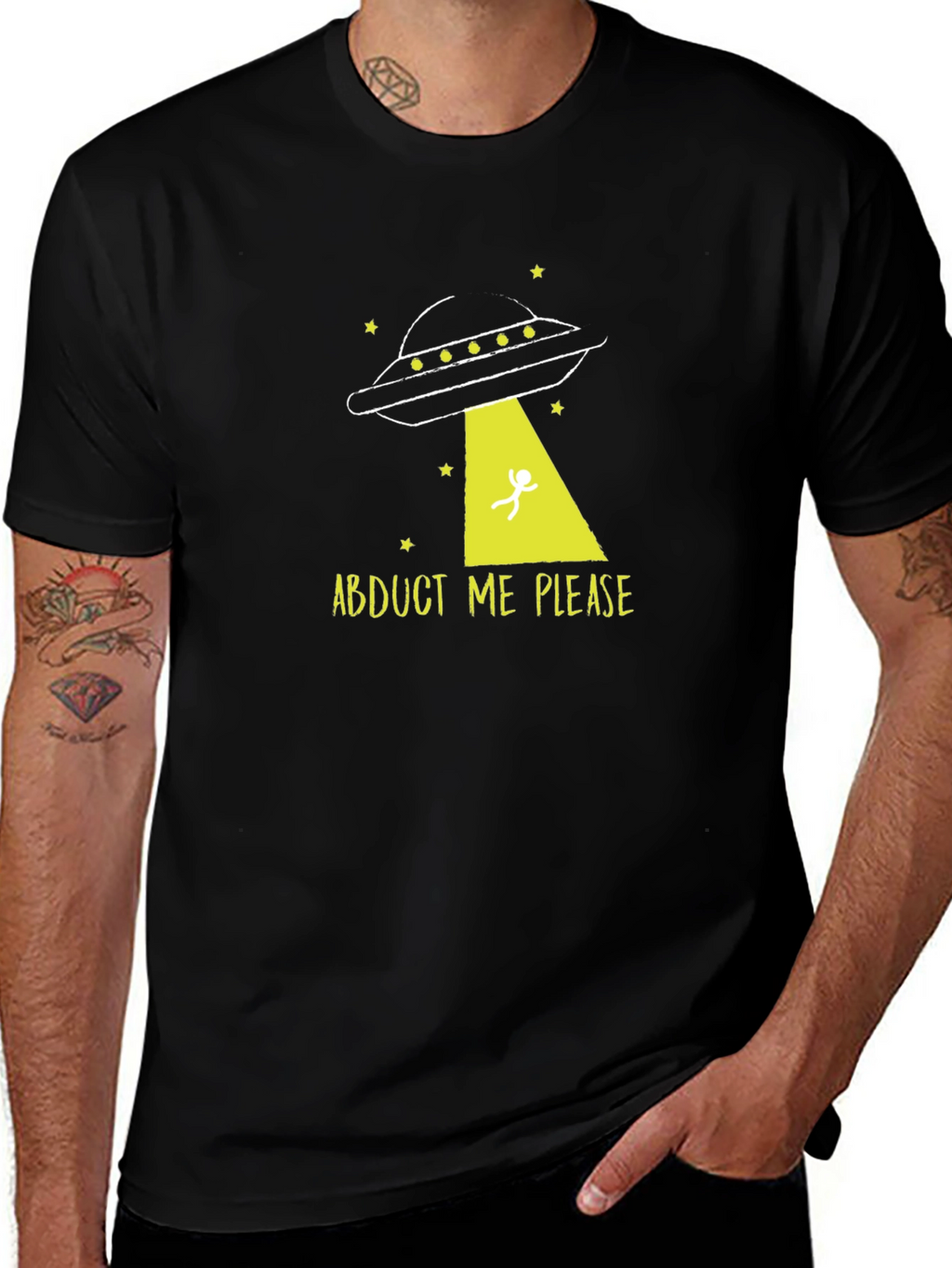 Abduct Me Please UFO Graphic Tee