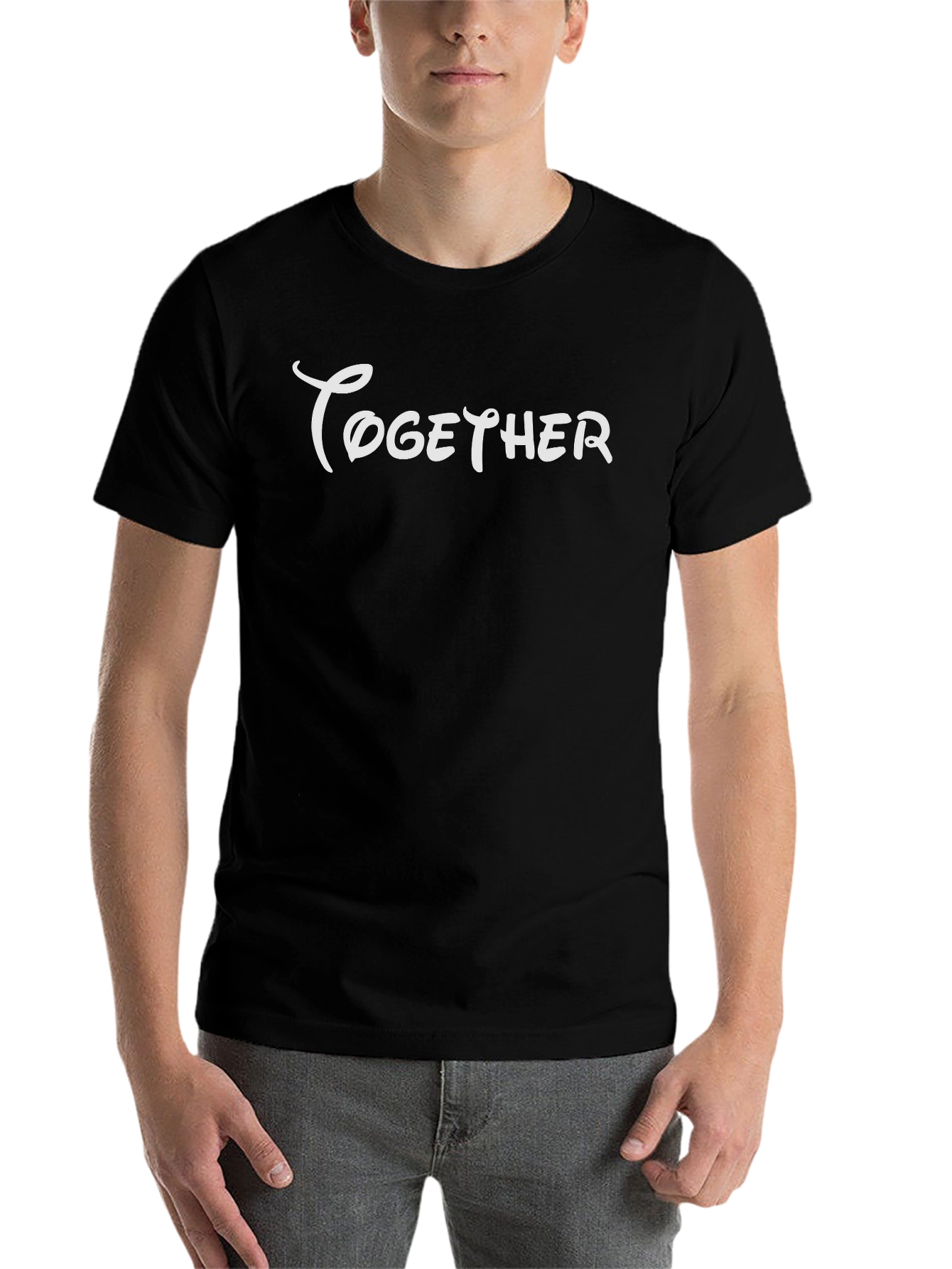 Together Graphic Tee - Black Casual T-Shirt