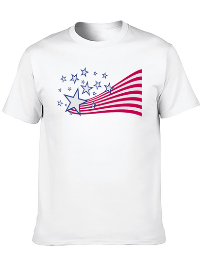 Patriotic Stars & Stripes Graphic Tee