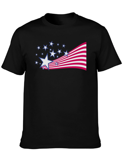 Patriotic Stars & Stripes Graphic Tee
