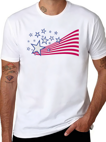 Patriotic Stars & Stripes Graphic Tee