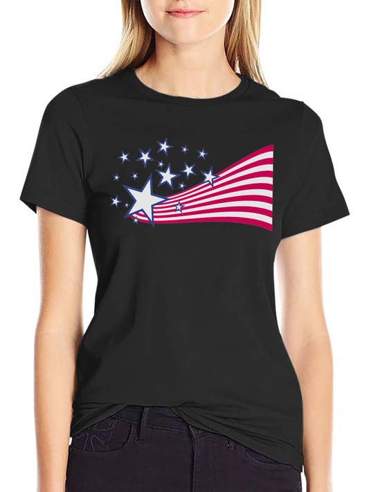 Patriotic Stars & Stripes Graphic Tee