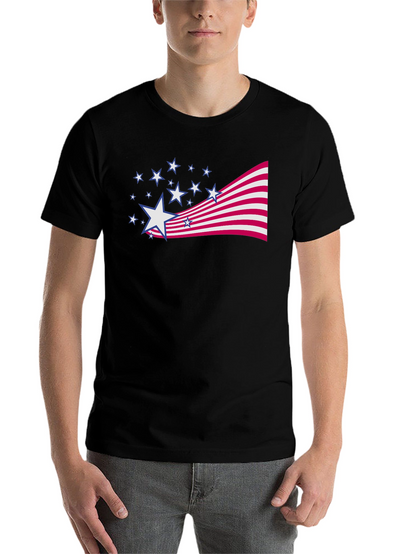 Patriotic Stars & Stripes Graphic Tee