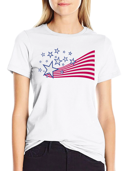 Patriotic Stars & Stripes Graphic Tee