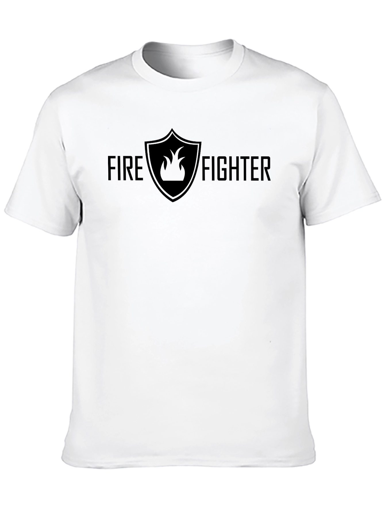 Firefighter Graphic Tee - Black Cotton Blend