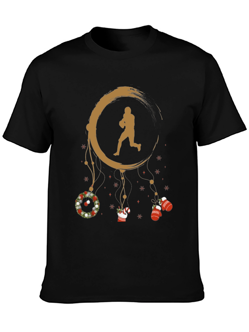 Football Christmas Dream Catcher Graphic Tee