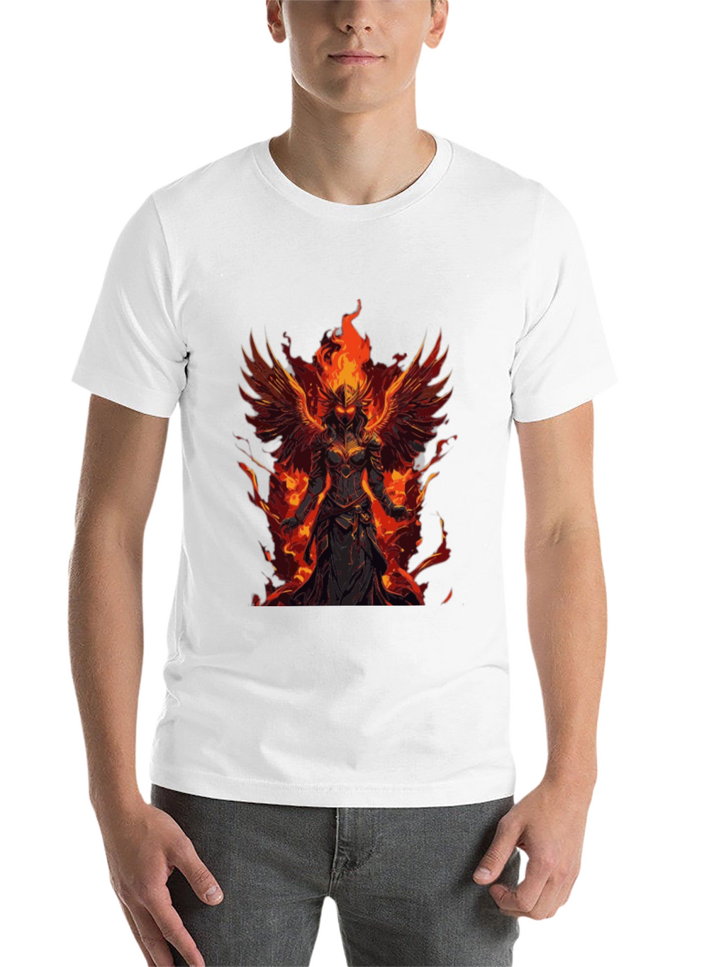 Phoenix Fire Warrior Graphic Tee - Black