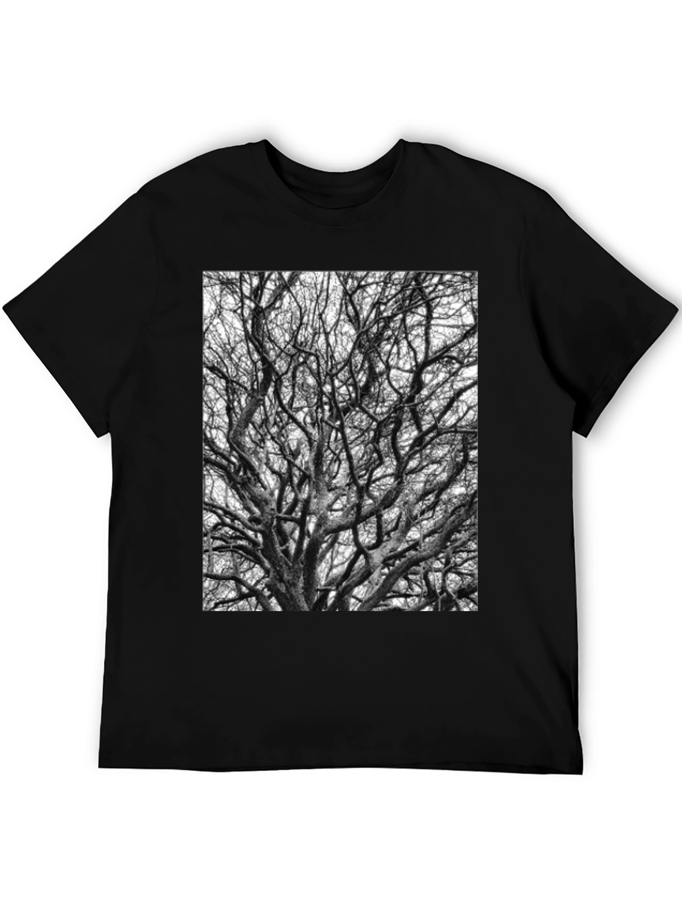 Black Tree Branches Graphic Tee