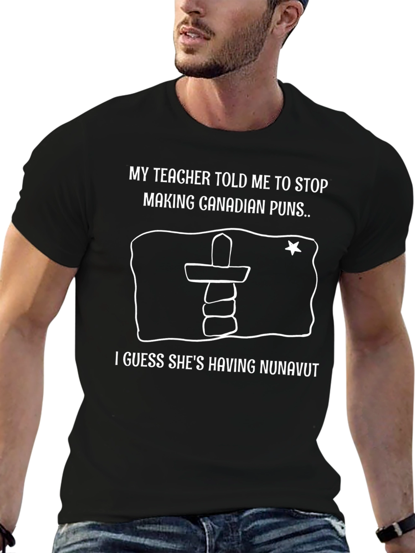 Canadian Puns Nunavut T-Shirt Funny Teacher Joke Shirt