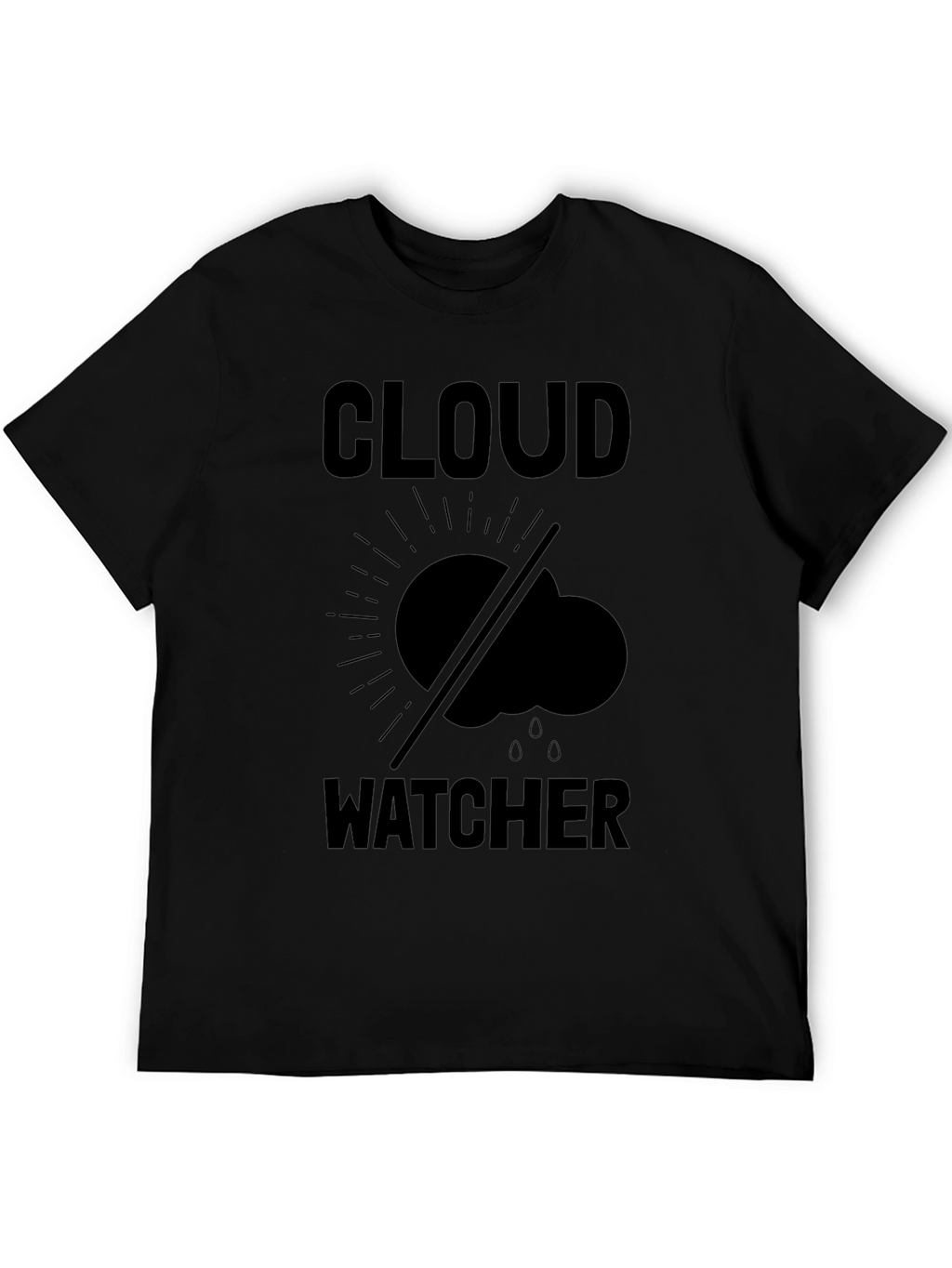 Cloud Watcher Graphic T-Shirt - Black