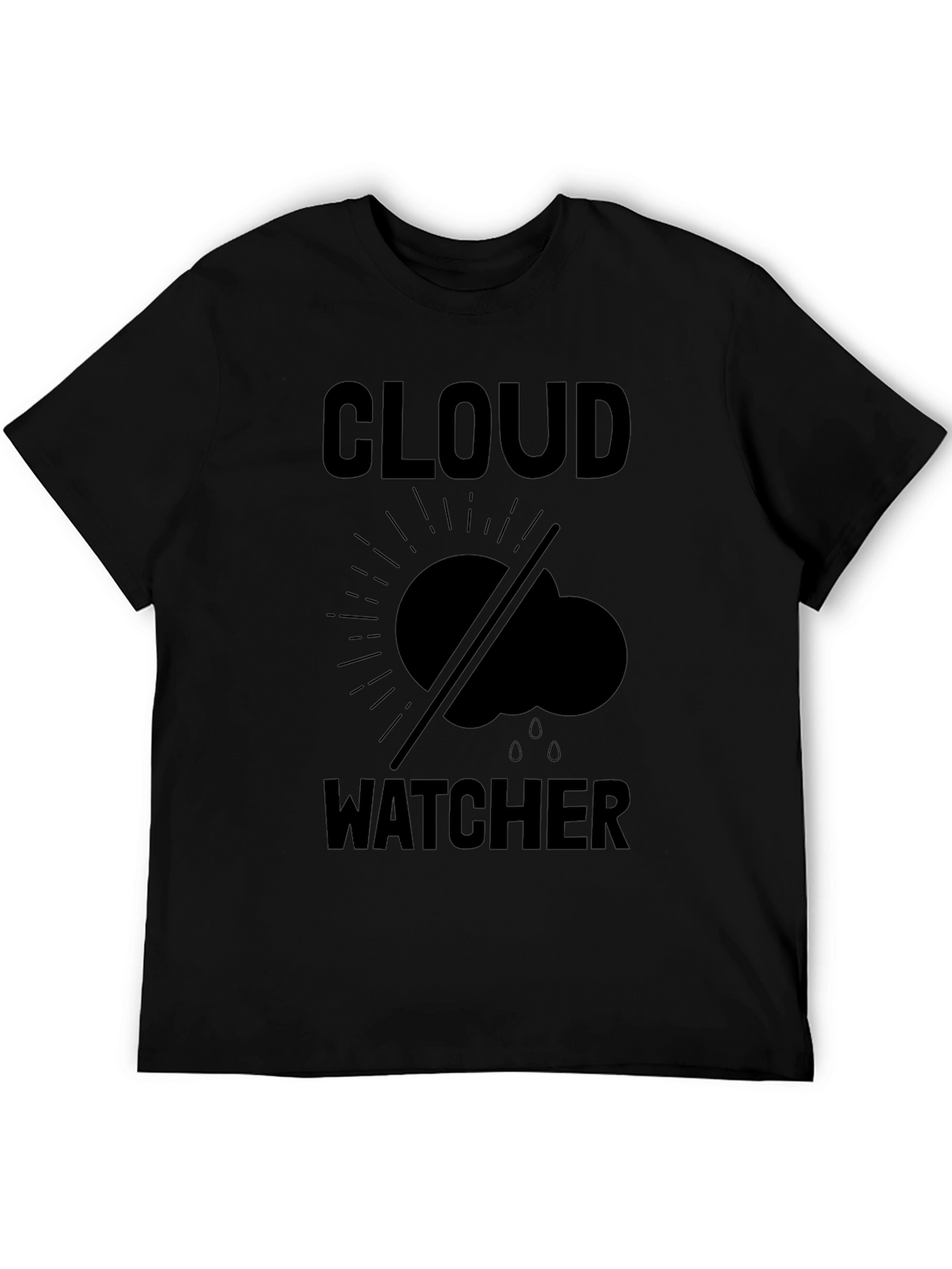 Cloud Watcher Graphic T-Shirt - Black