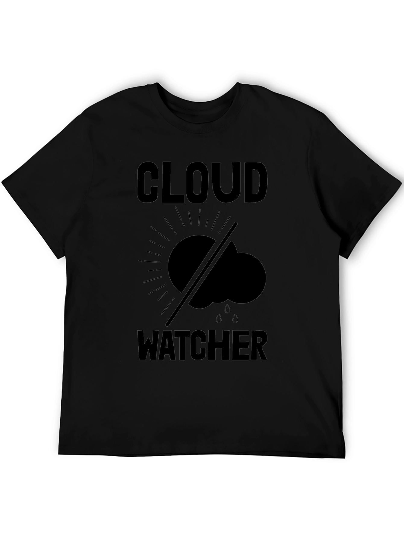 Cloud Watcher Graphic T-Shirt - Black