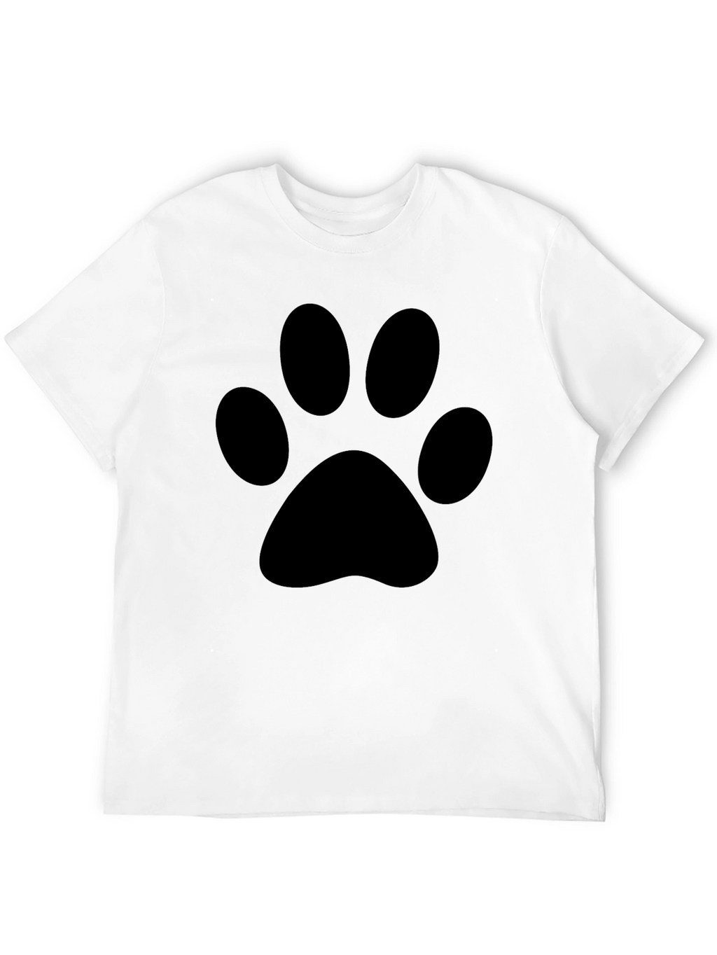 Black Paw Print T-Shirt - Casual Style