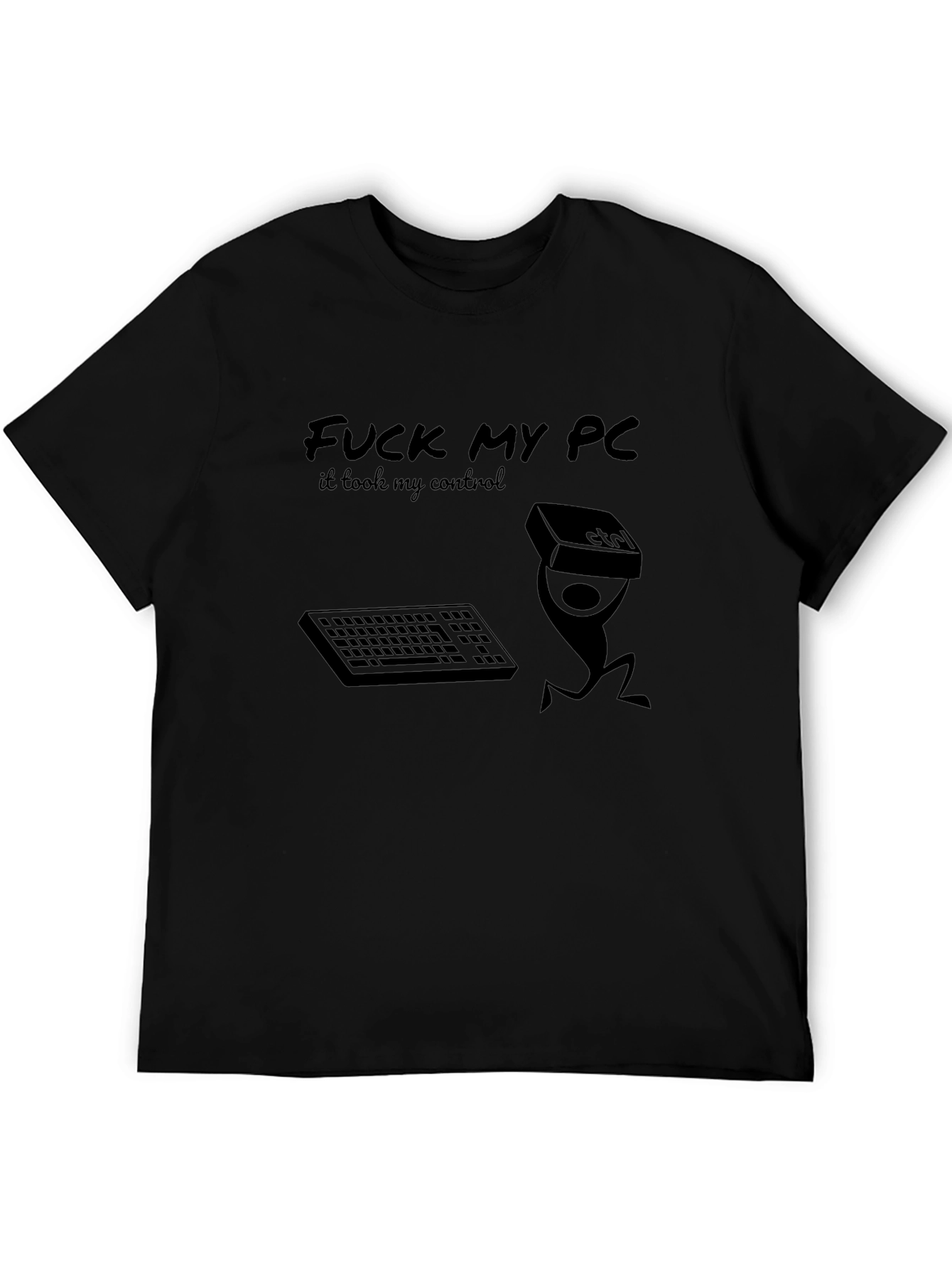 Funny PC Gamer T-Shirt - Control Freak Design