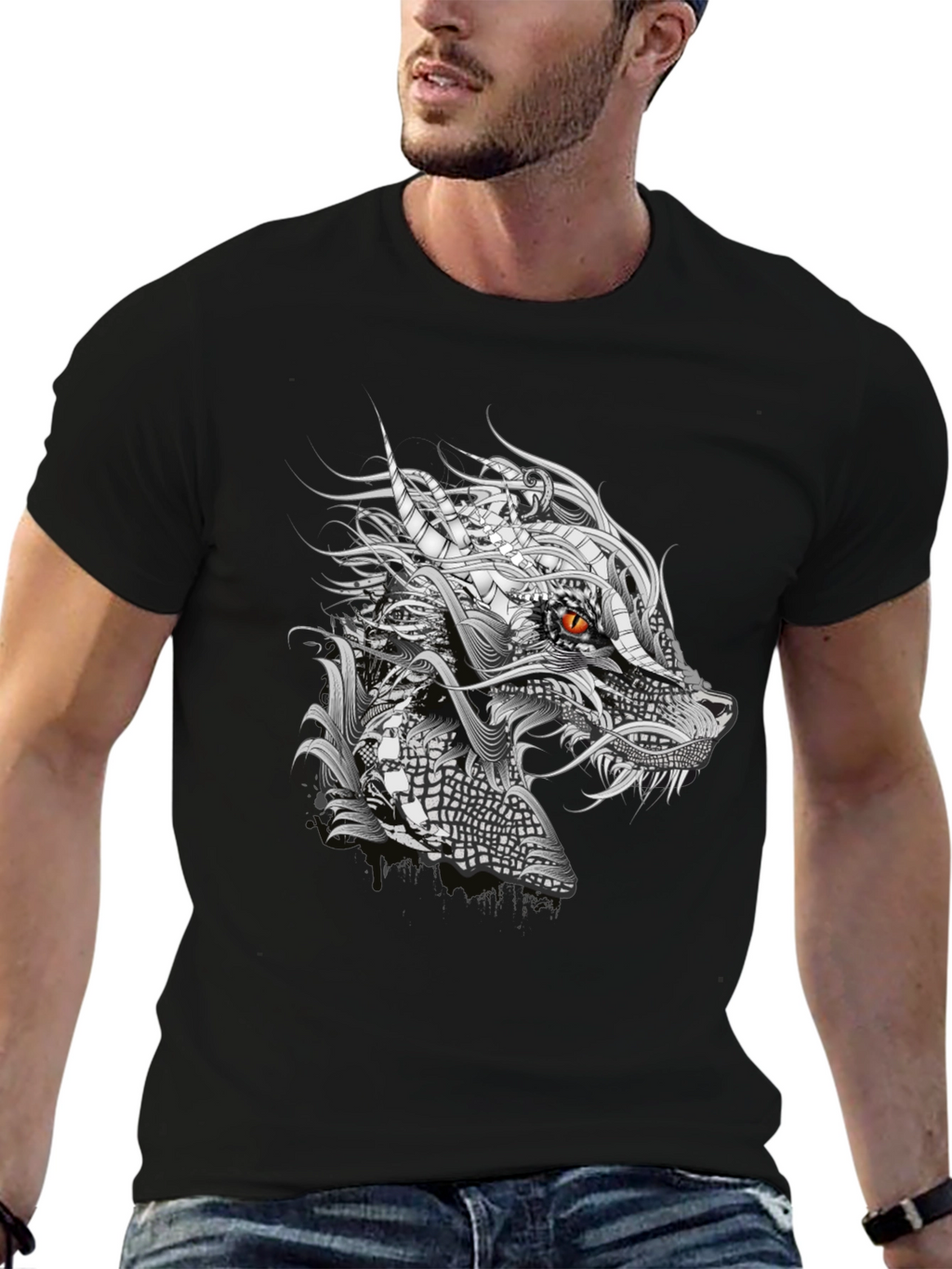 Dragon Graphic Black T-Shirt