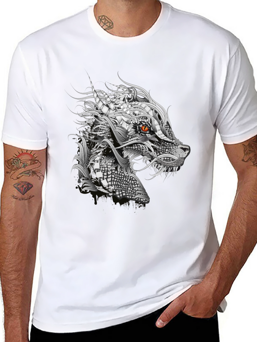 Dragon Graphic Black T-Shirt