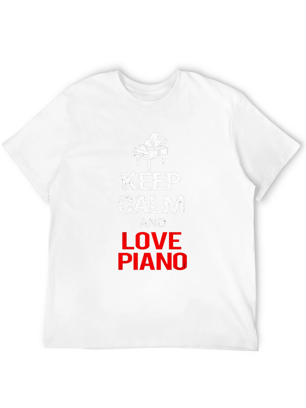 Keep Calm and Love Piano Black T-Shirt
