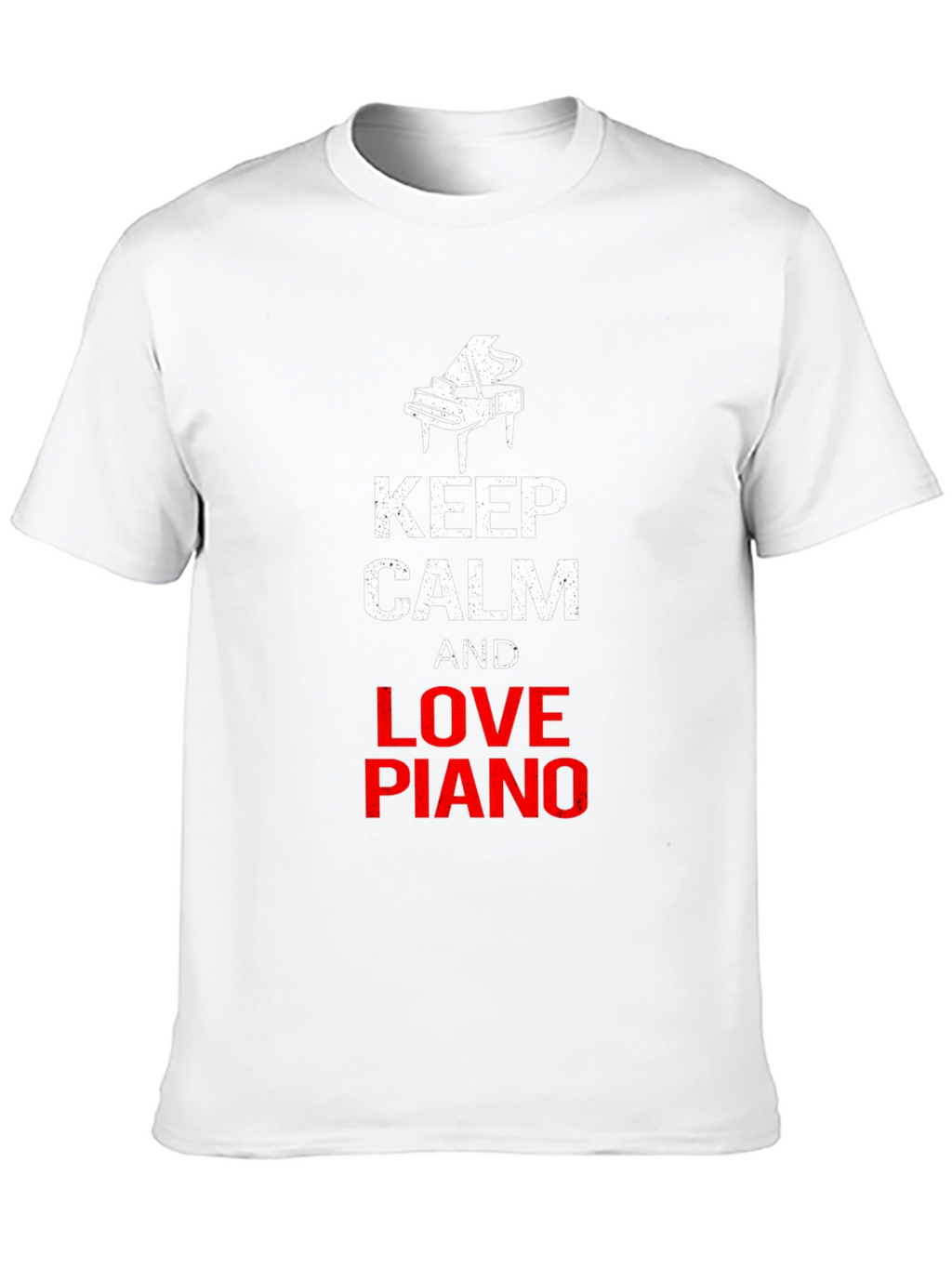 Keep Calm and Love Piano Black T-Shirt