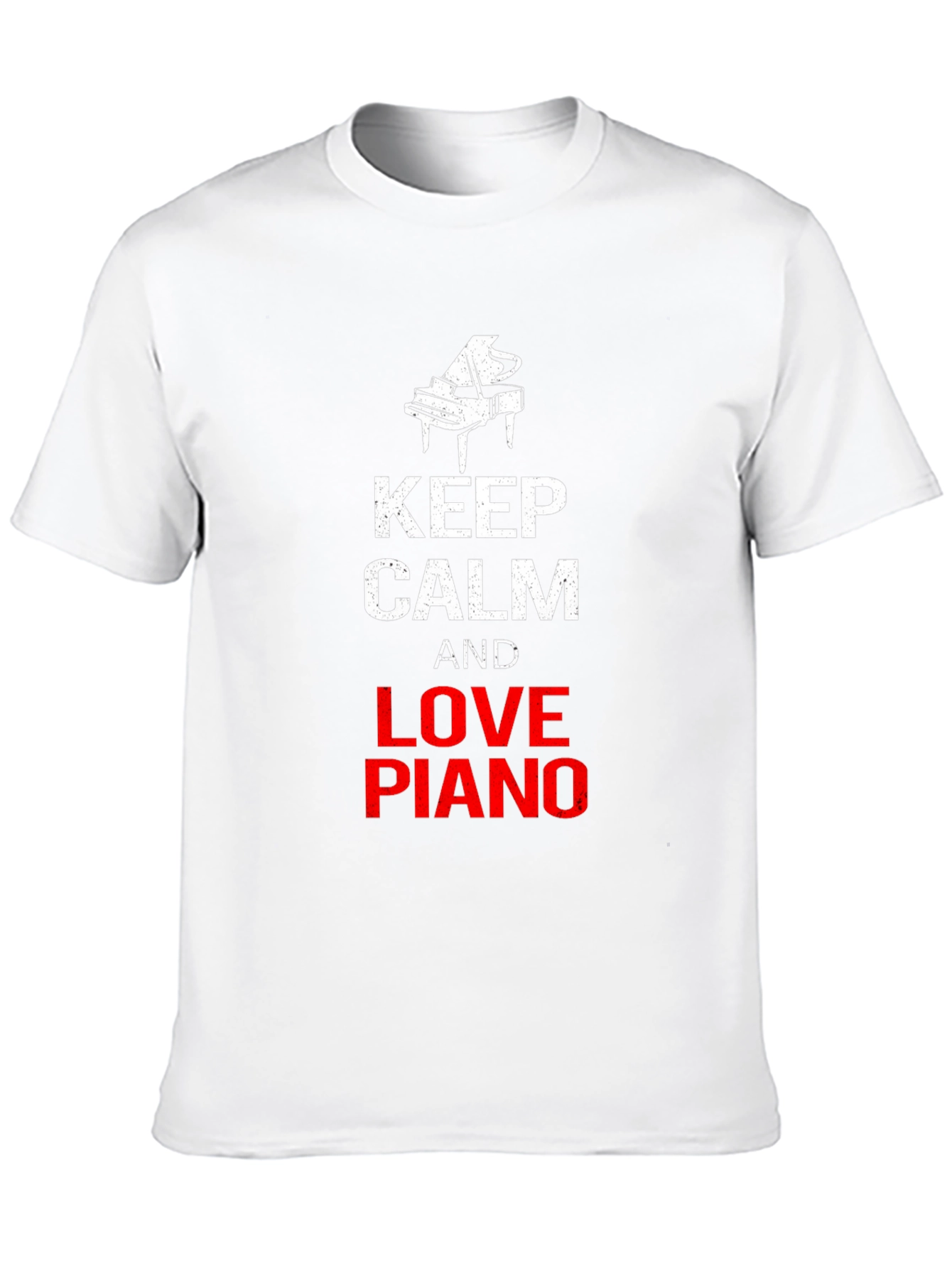 Keep Calm and Love Piano Black T-Shirt