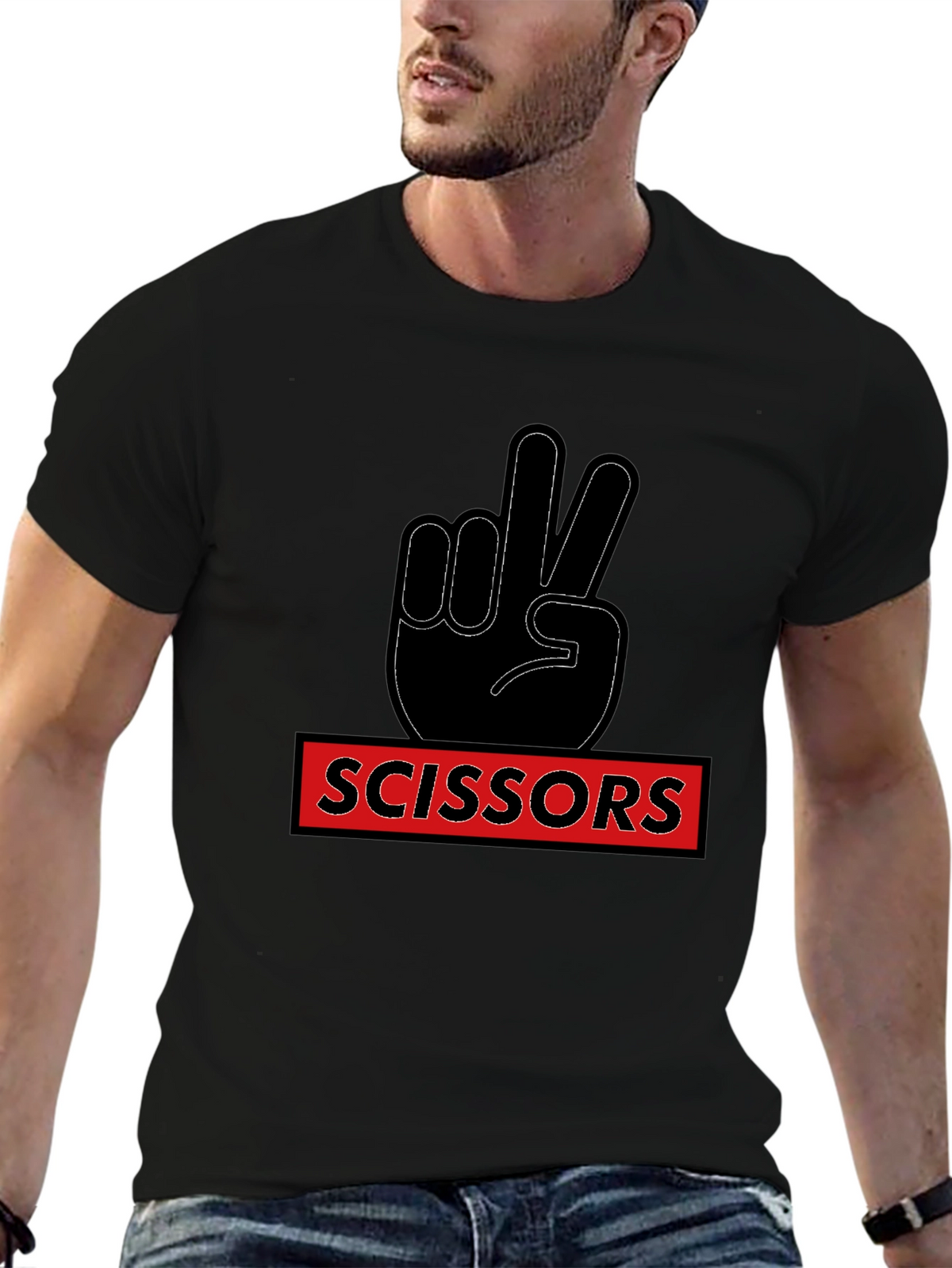 Rock Paper Scissors - Scissors Graphic Tee