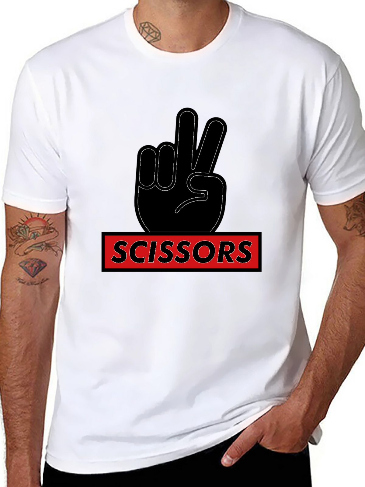 Rock Paper Scissors - Scissors Graphic Tee
