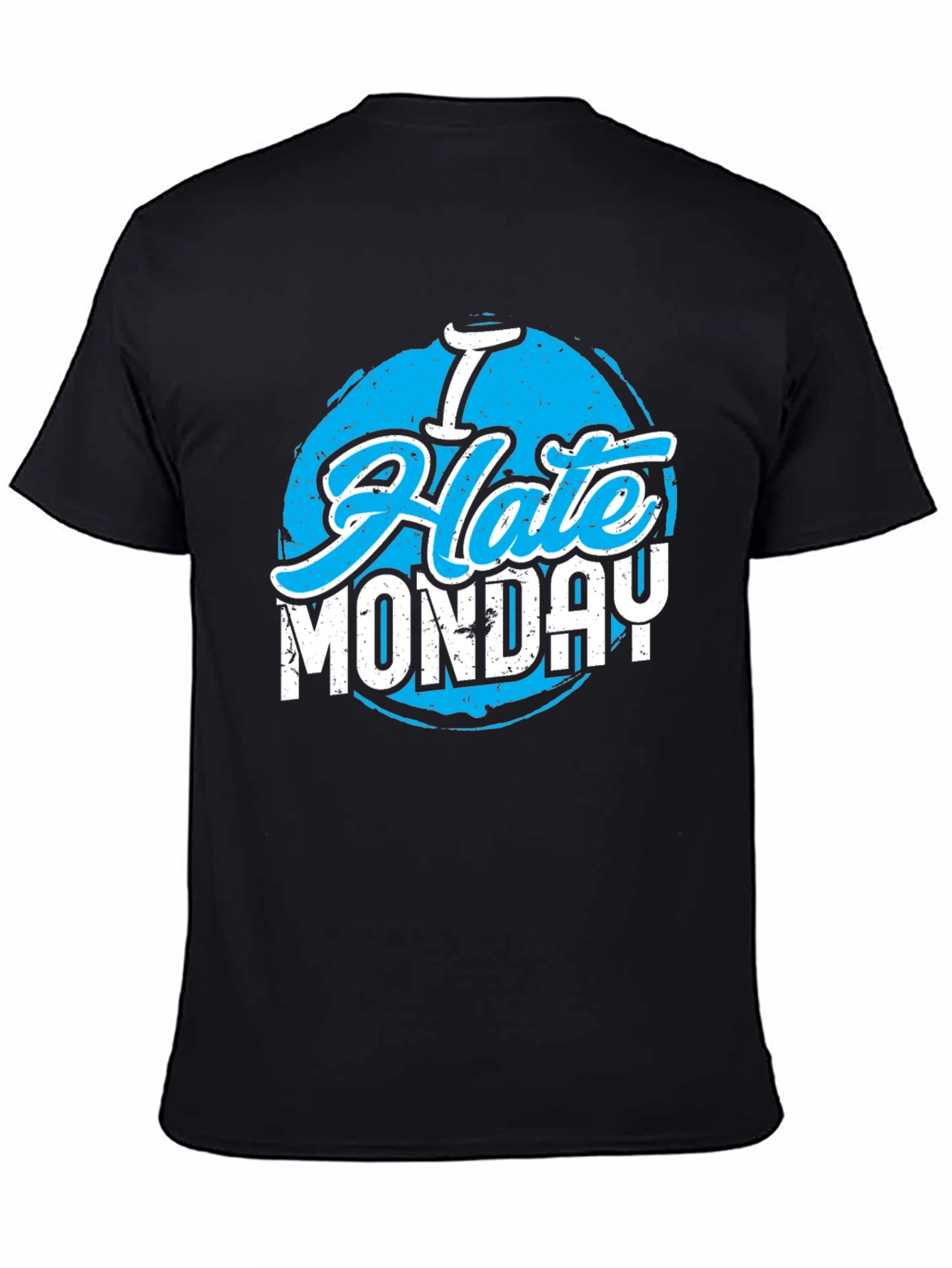 I Hate Monday Graphic Tee - Black