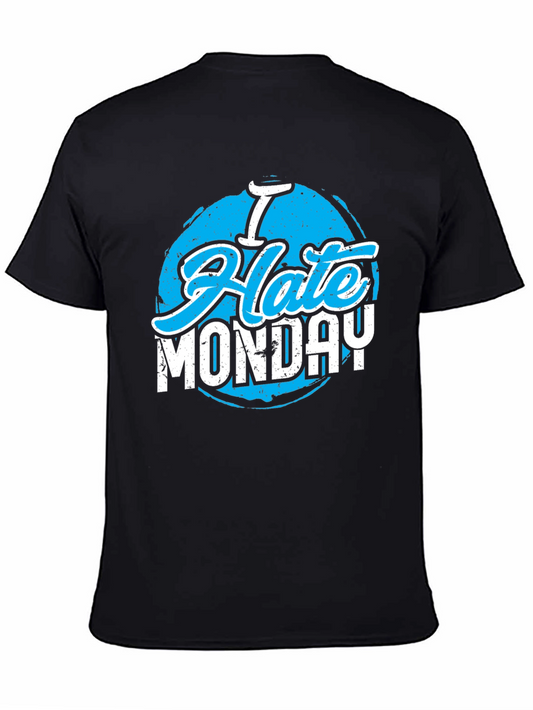 I Hate Monday Graphic Tee - Black