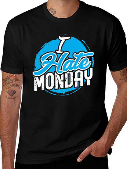 I Hate Monday Graphic Tee - Black