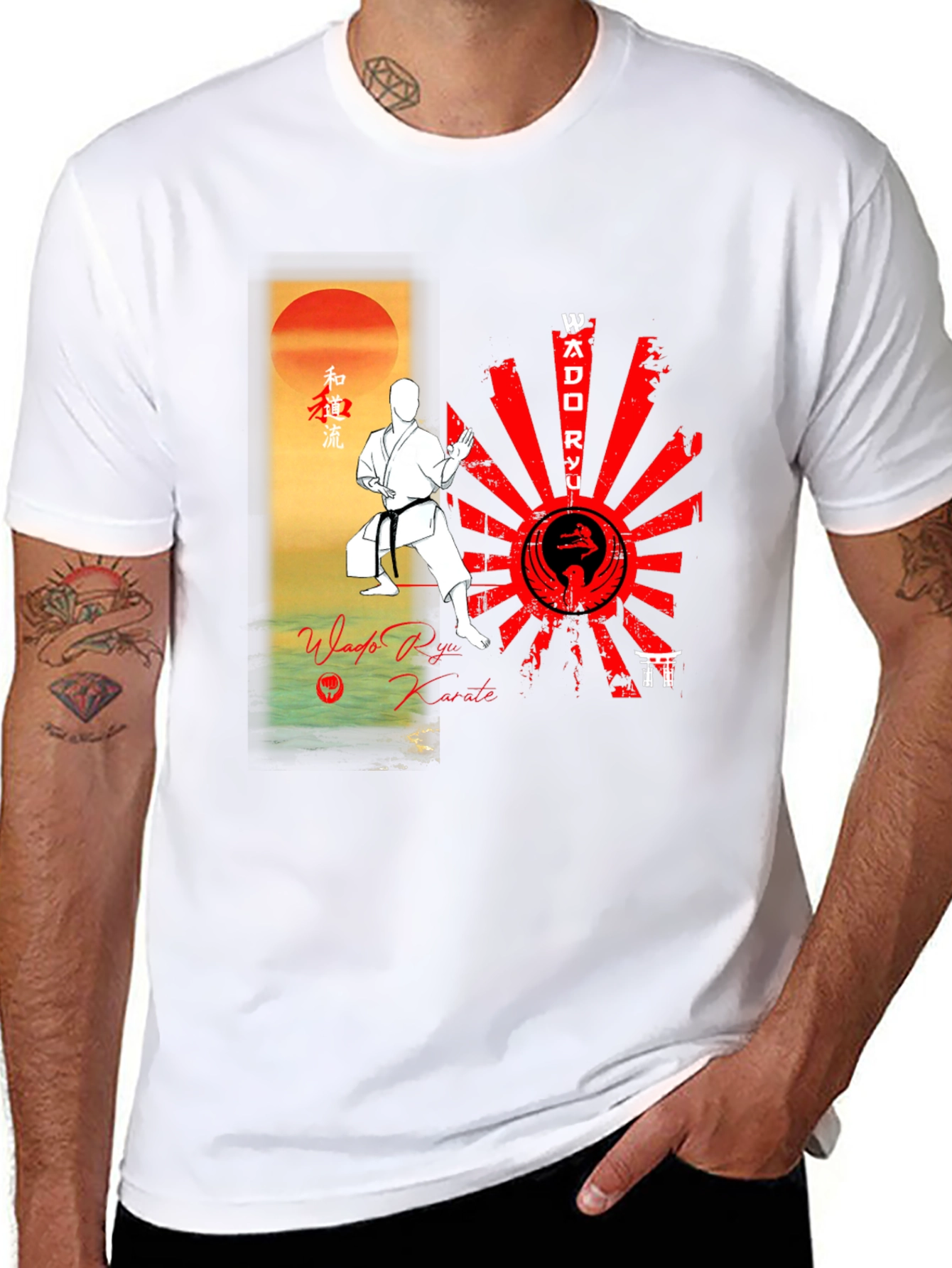 Wado Ryu Karate Graphic T-Shirt Martial Arts