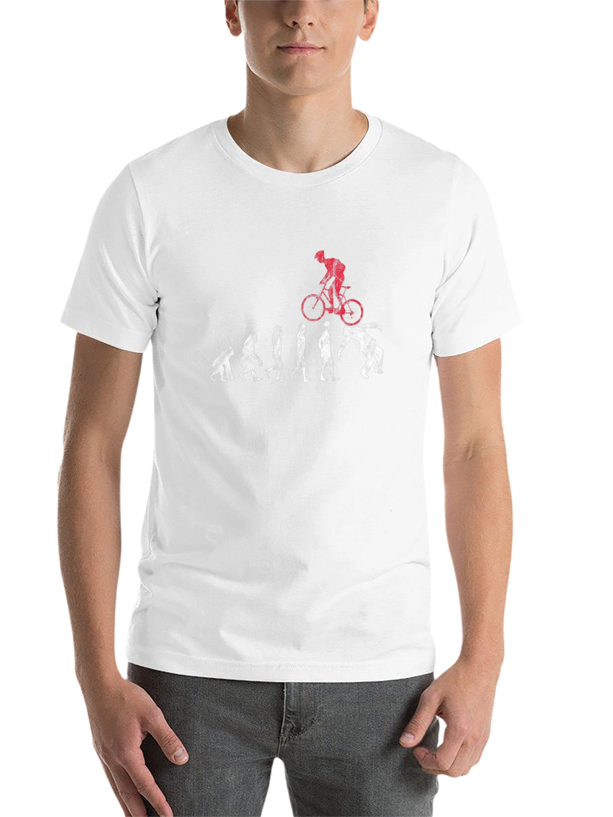 Evolution of Man to Biker T-Shirt